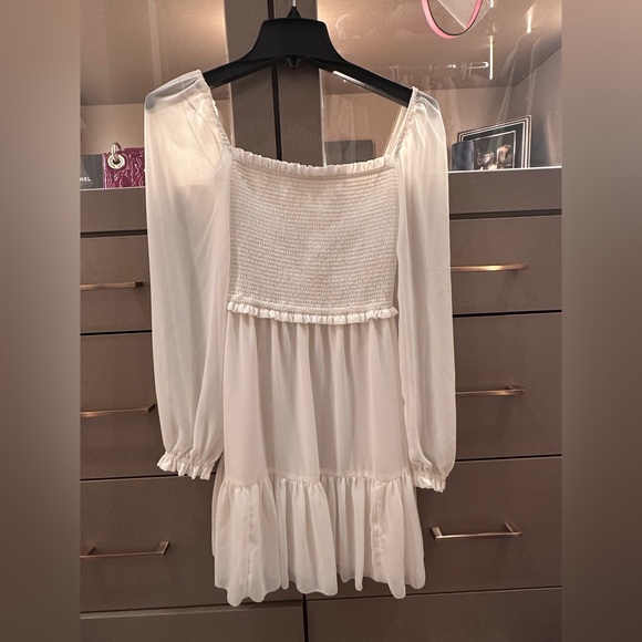 Wilfred Cream Long Sleeve Bishop Sundress - Picture 1 of 2